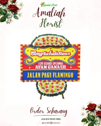Bunga Papan Congratulation di Waluran Mandiri